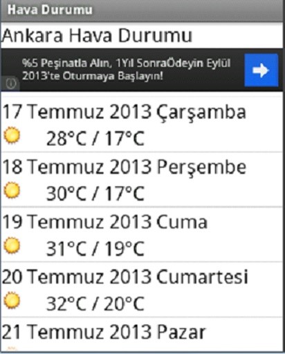 Hava Durumu 15 G&uuml;nl&uuml;k截图3