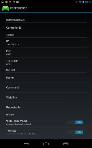 WiFi TCP/UDP Controller截图7