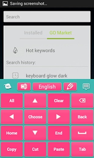 键盘的Android粉红截图5