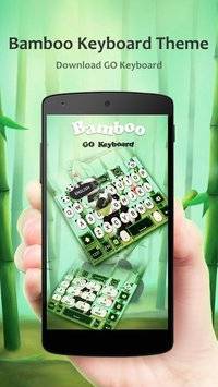 Bamboo GO Keyboard Theme Emoji截图1