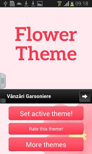 Keyboard Flower Theme Free截图1