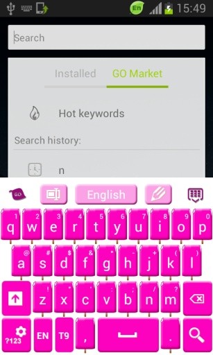 粉红冰淇淋键盘截图2