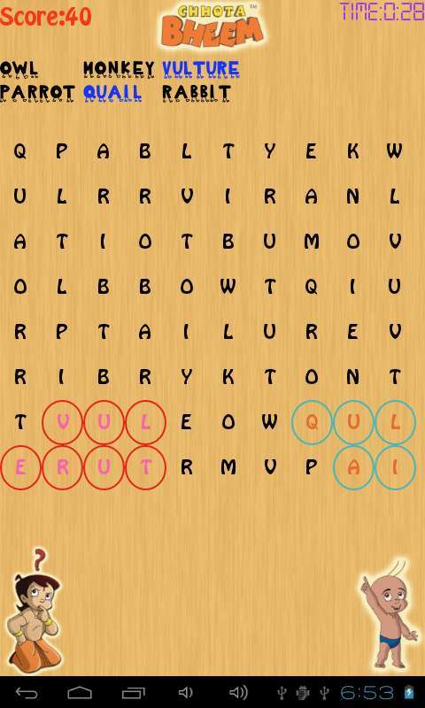 Word Puzzles with Bheem截图3