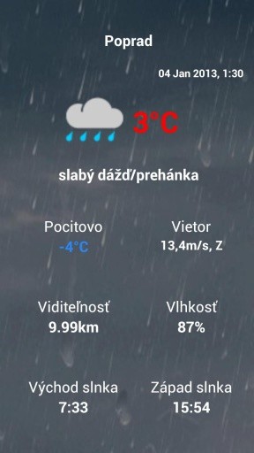 iMeteo.sk Počasie+ iRadar截图1