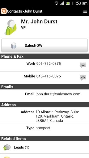 SalesNOW CRM for Android截图5