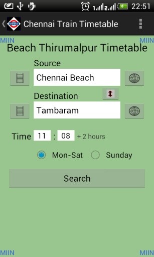 Chennai Local Train Timetable截图2