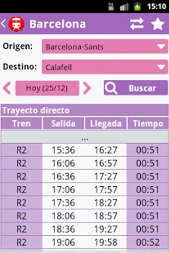 Horarios de tren截图2