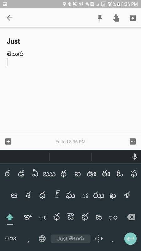 Just Telugu keyboard截图3