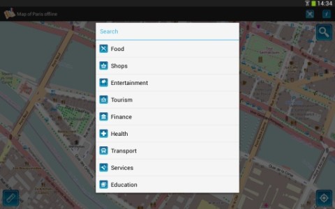 Map of Paris offline截图6