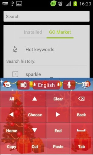 圣诞键盘GO截图7