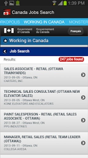 加拿大的工作搜索截图5
