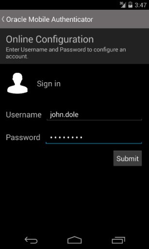 Oracle Mobile Authentica...截图6