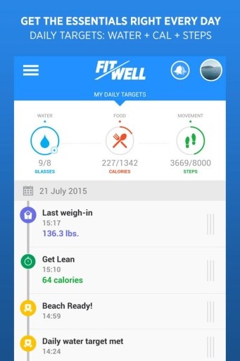 FitWell Fitness, Health, Diet截图1