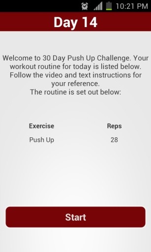 30 Day Push Up Challenge截图4