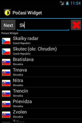天气小部件捷克截图4