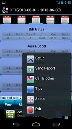 Call Time Tracker + Call Blocker Free截图2