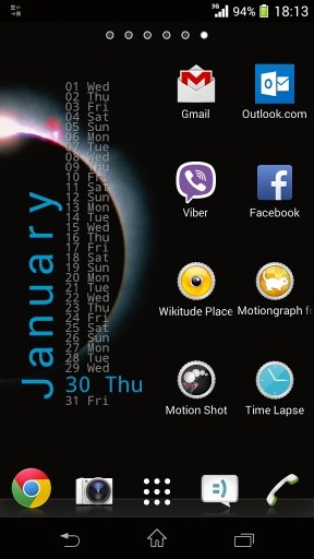 Xperia Calendar Widget截图1