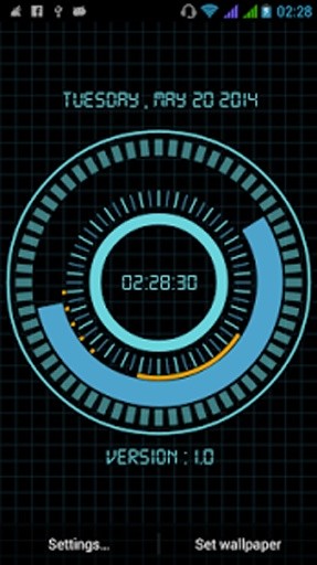 Animated Digital Clock Free截图1