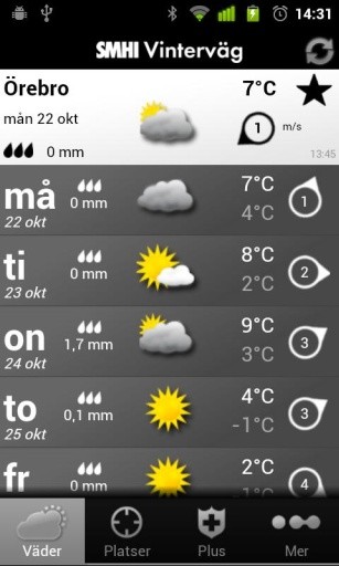 SMHI Vinterv&auml;g截图7