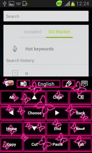 霓虹灯蝴蝶键盘截图7