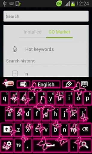 霓虹灯蝴蝶键盘截图2