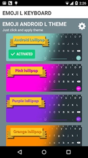 Emoji Android L Keyboard截图2