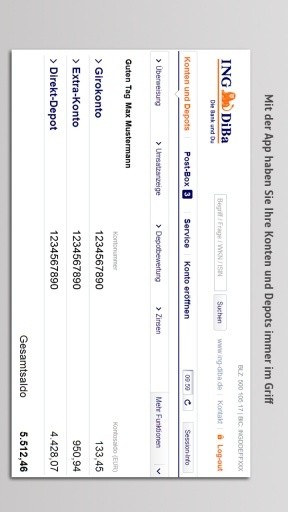 ING-DiBa Mobile Banking + Brokerage截图4