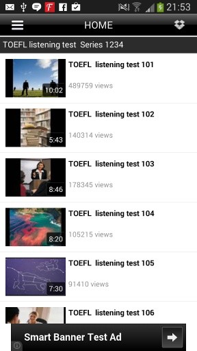 10000 Videos Learning TOEFL截图3