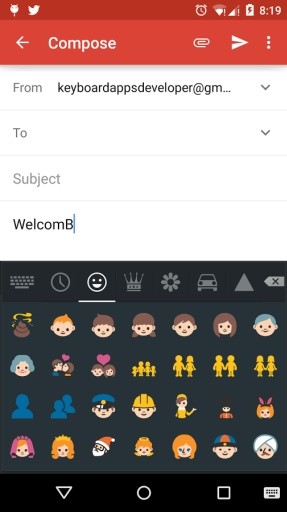 Emoji Android L Keyboard截图1