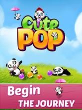 Bubble Shooter Cute Panda Pop Blast, Shoot截图2