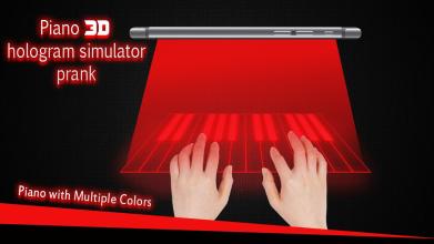 Piano hologram simulator prank截图1