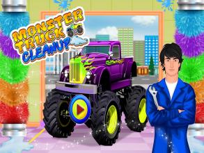 Monster Truck Cleanup Car Repair & Fix It Game截图3