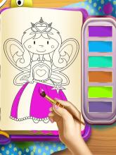 Fairy Princess Coloring Pages截图3