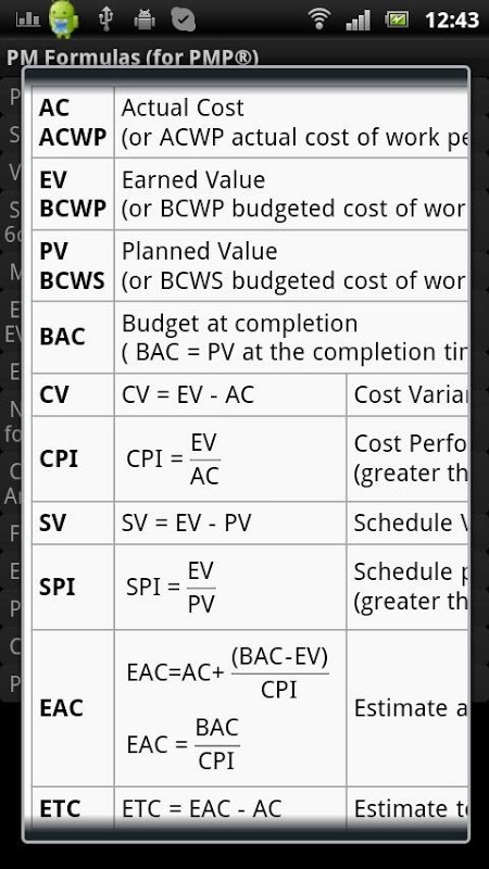 PM Formulas (for PMP exam) trial截图3