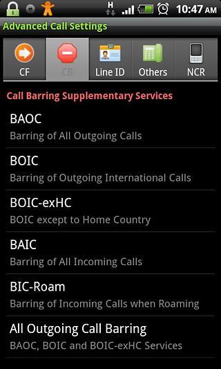 Advanced Call Settings截图2