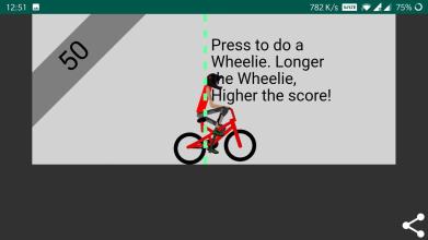 Bike Wheelie Game  how long can you hold截图2