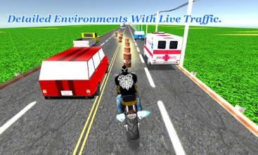 Highway Dash 3D - Speed Street Bike Moto Racing截图4