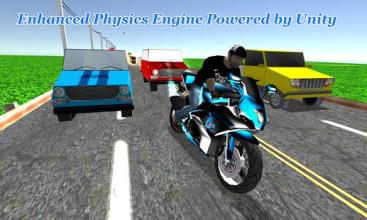 Highway Dash 3D - Speed Street Bike Moto Racing截图3