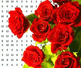 Roses Pixel Art: Flowers Color by Number截图2