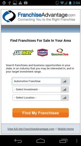 Find Franchises for Sale截图10