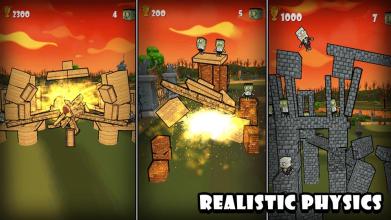 Monster Siege: Slingshot Shooter Game截图1