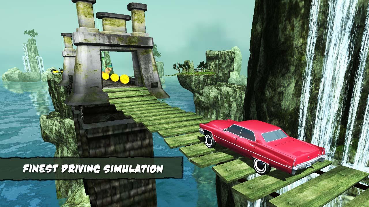 Cross the Bridge - Vintage Car Driving Game截图2