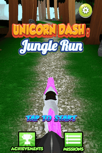 Unicorn Dash: Jungle Run 3D截图1