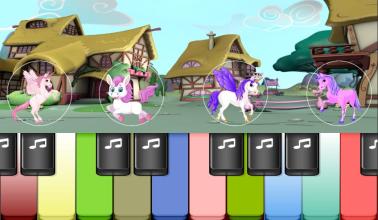 Pony Piano : Magical Colorful Piano Tiles Kids截图1