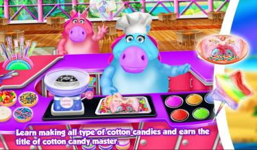 Mr. Fat Unicorn Cotton Candy Business! DIY Cooking截图5