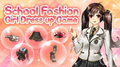 School Fashion-Girl Dress Up Game截图4