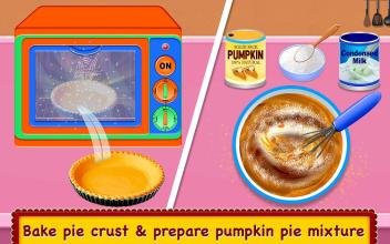 Pumpkin Pie Maker - Dessert Food Cooking Game截图2