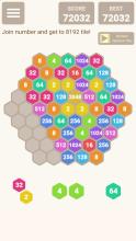 Hexic 2048 Puzzle  Hexagon Number Match,Hexa Tile截图4