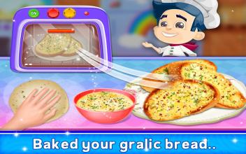 Garlic Bread Maker  Food cooking game截图1