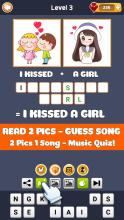 2 Pics 1 Word  Guess Song  2 Pics Quiz截图3